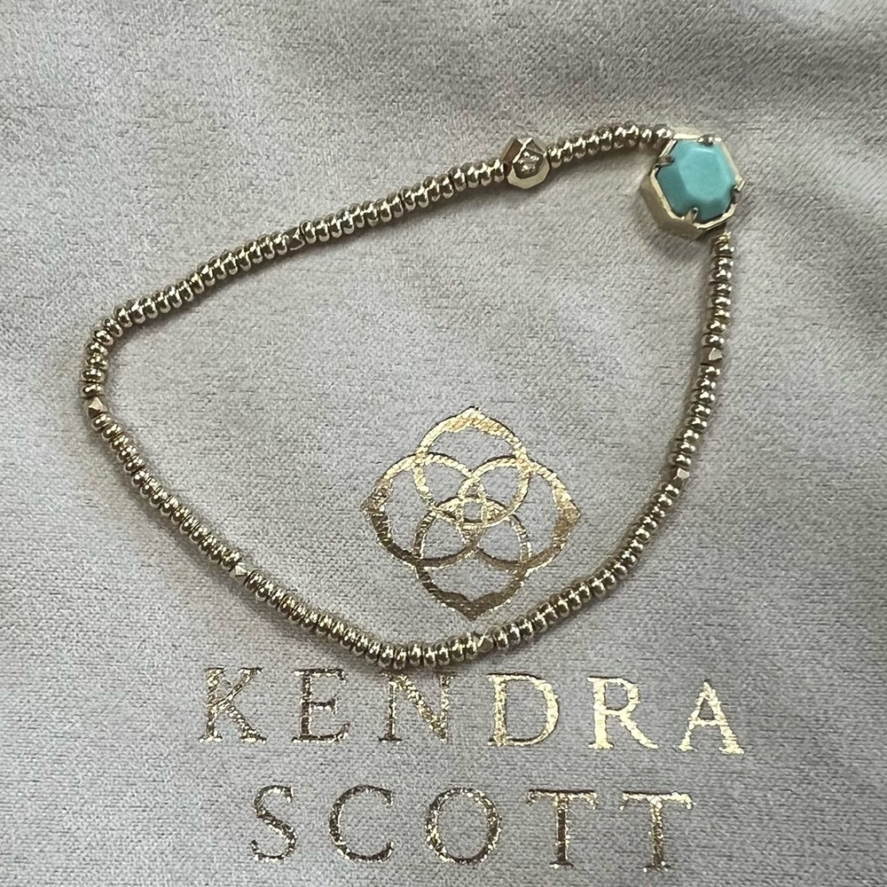 Kendra Scott mint stretch bracelet